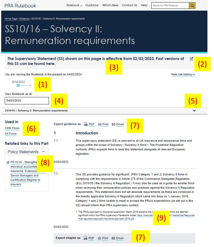 Guidance page diagram